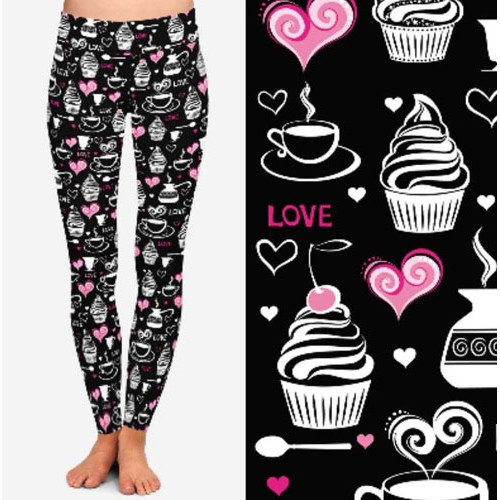 Cake and Coffee Leggings