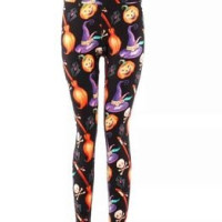 Kids Halloween Pumpkin Leggings